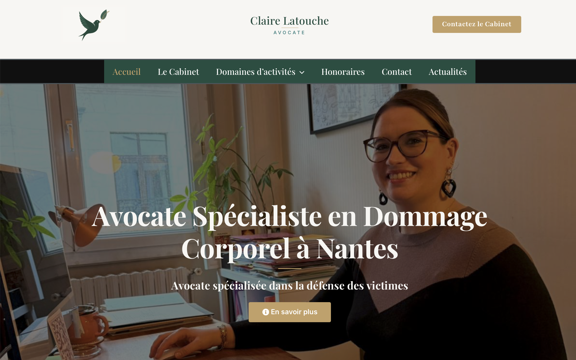 Site de Me Claire Latouche conçu par KGN